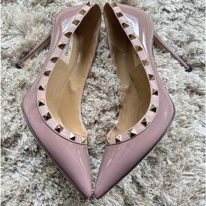 Valentino Garavani Women’s Rockstud Pumps - Leather, Size 37.5, Petal Pink